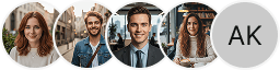 Investor profile avatars in the Deft Tradevoran trading review block
